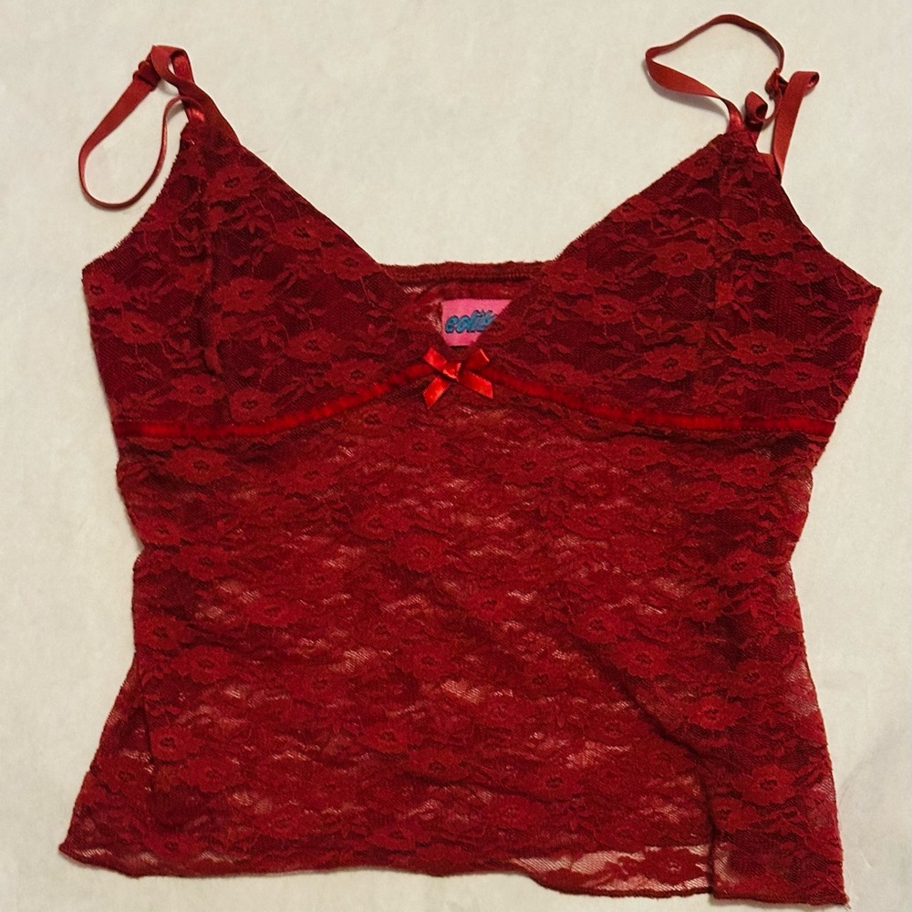 Edikted Scarlet Lace Top
